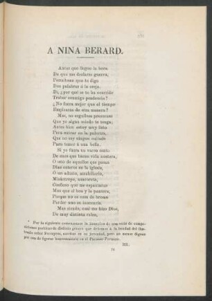Á Nina Berard.