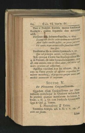 Sectio V. De Pleonasmo Coniunctionum.