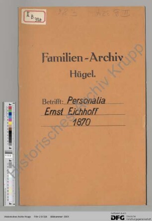 Personalia Ernst Eichhoff