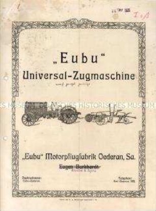 "Eubu" Universal-Zugmaschine