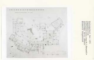 Jugendzentrum, Bandung (Diplomarbeit bei Willy Kreuer): Grundriss Erdgeschoss 1:200