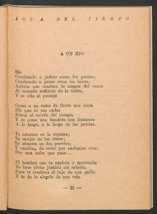 A un río