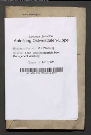 Erblasser: Bowinkelmann, Johann; Erblasser: Bowinkelmann, Margarethe, geb. Wiemers: