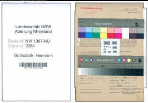 Entnazifizierung Hermann Gottschalk , geb. 10.10.1909 (Monteur)