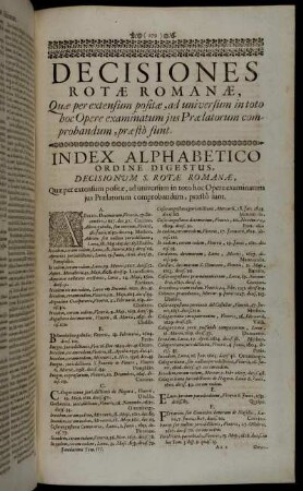 Index Alphabetico Ordine Digestus.