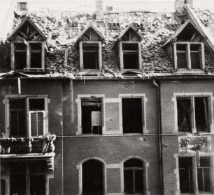 Zerstörungen Zweiter Weltkrieg - Stadtgebiet. Haus neben der Liebfrauenkirche Winterstraße