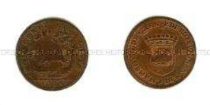 Französischer Rechenpfennig aus Caen (französisch, lateinisch)