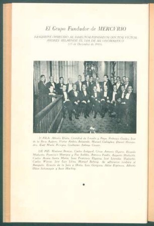 El Grupo Fundador de Mecurio - [Fotografía]