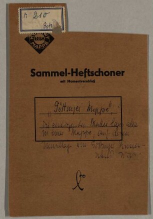 Max Scheler (1874-1928) Nachlass: Göttinger Mappe über Wissenschaft und natürliche Weltanschauung, Pragmatismus, Erkenntnislehre, Ethik u.a. - BSB Ana 315.B.I.210