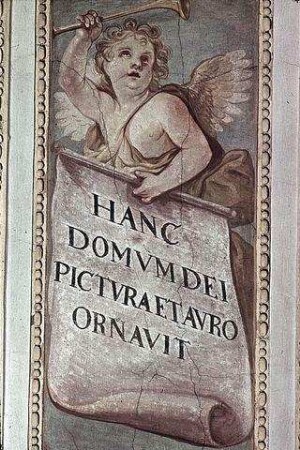 Engel mit Attributen Marias nach der Lauretanischen Litanei