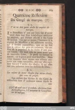 Quatrième Réflexion Du Clegé de marque.