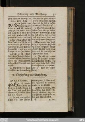 2. Schöpfung und Vorsehung.