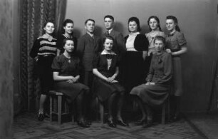 Roßwein. Klasse der Roßweiner Volksschule