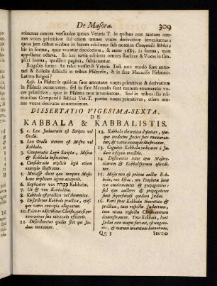 309-326, Dissertatio Vigesima Sexta