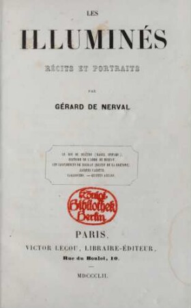 Les illuminés : récits et portraits