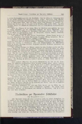Nachrichten zur Apenrader Schiffahrt.
