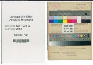 Entnazifizierung Karl Gockel , geb. 23.02.1915 ()