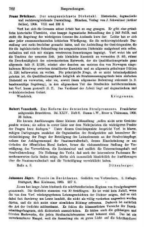 762-763, Johannes Jäger, Poesie im Zuchthause. Gedichte von Verbrechern, 1905