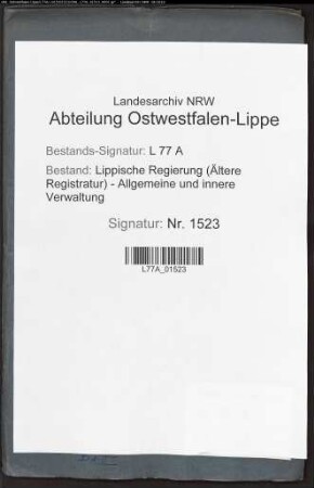 Anstellung des Geh. Oberregierungsrats Moritz Petri