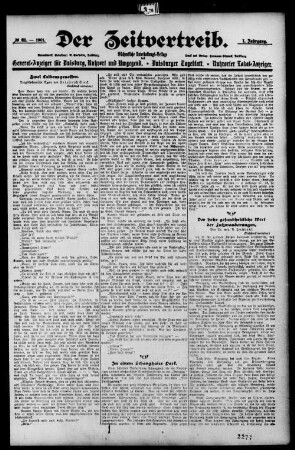 Der Zeitvertreib. 1901-1903