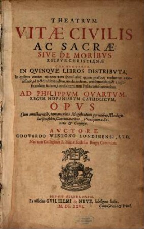 Theatrum vitae civilis ac sacrae