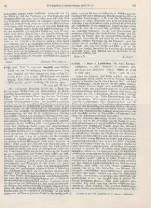 186-187 [Rezension] Hoßfeld, O., Stadt- und Landkirchen. 4. Auflage, neubearbeitet und erweitert