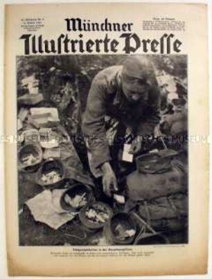 Wochenzeitschrift "Münchner Illustrierte Presse" u.a. mit einem Bildbericht über die Front im Nordwestkaukasus
