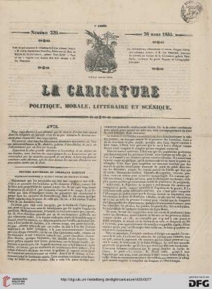 Numéro 229 (26 Mars 1835) Planches 476,477