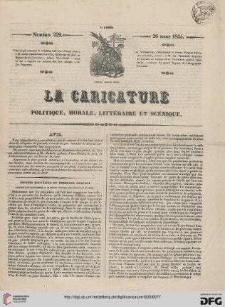 Numéro 229 (26 Mars 1835) Planches 476,477