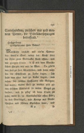 Correspondenz zwischen mit und meinem Wetter, die Bibelübersetzungen betreffend.