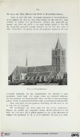 7: De toren der Ned. Hervormde Kerk te Noordwijk-binnen