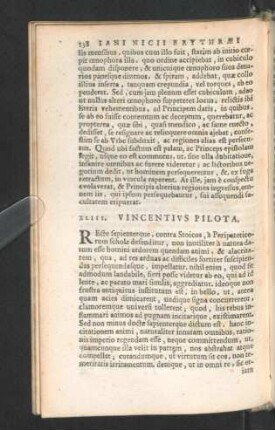XLIII. Vincentius Pilota.