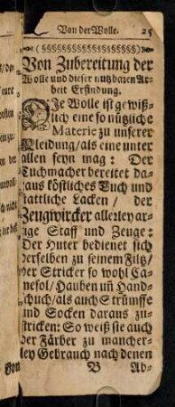 25-53, Von Zubereitung der Wolle...