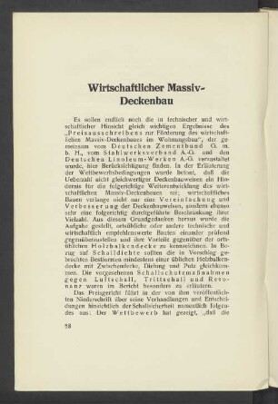 Wirtschaftlicher Massiv-Deckenbau