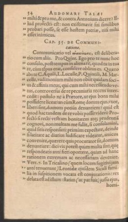 Cap. 35. De Communicatione.