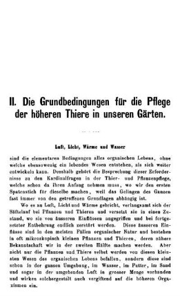 Luft, Licht, Wärme und Wasser.