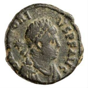 Münze, Aes 4, 406 - 408 n. Chr.