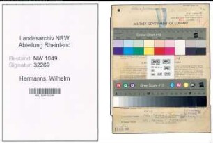 Entnazifizierung Wilhelm Hermanns , geb. 17.12.1907 (Ingenieur)