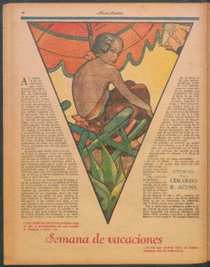 Semana de vacaciones : Cuento por Gerardo R. Acuña
