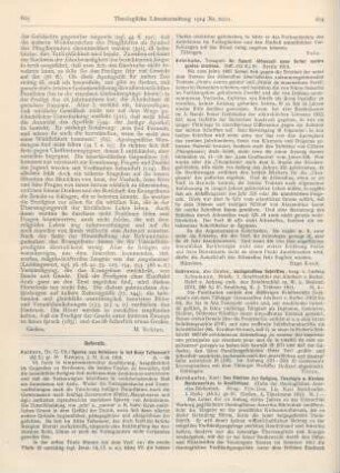 603-604 [Rezension] Aalders, G. Ch., Sporen van Animisme in het Oude Testament?