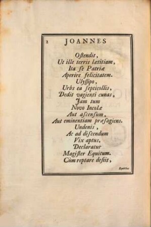 Joannes portugalliae reges advivum expressi
