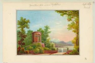 Pavillon über einem Eiskeller Monatskonkurrenz Dezember 1849: Perspektivische Ansicht