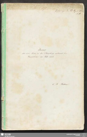 Journal über eine Reise in das Obergebirge während der Hauptferien im Jahr 1852 - 18.7241 4.