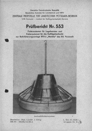 Futterautomat für Geflügel