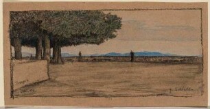 Fernsicht bei Perugia, Aussichtsplatz