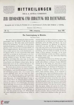 Nr. 1 (Jänner 1863)