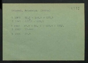 Stickel, Friedrich (Fritz)