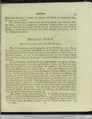Mauerer-Arbeit
