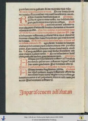 In paracevem ad salutandum crucem sacerdos cum suis ministris.