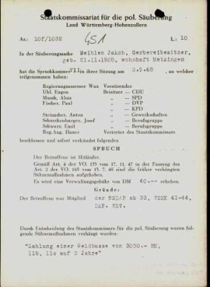 Weiblen, Jakob